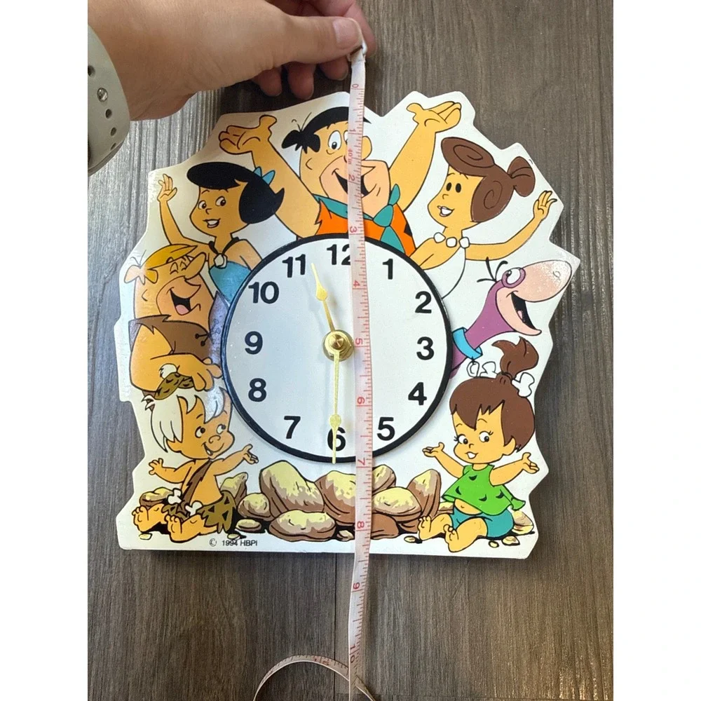 VTG Hanna-Barbera The Flintstones Wall Clock Multicolor 1994 Vintage 90s WORKING